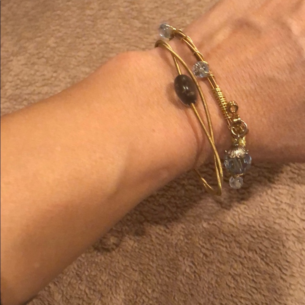Bracelets, Set Of Two Guitar String Bracelets - image 3